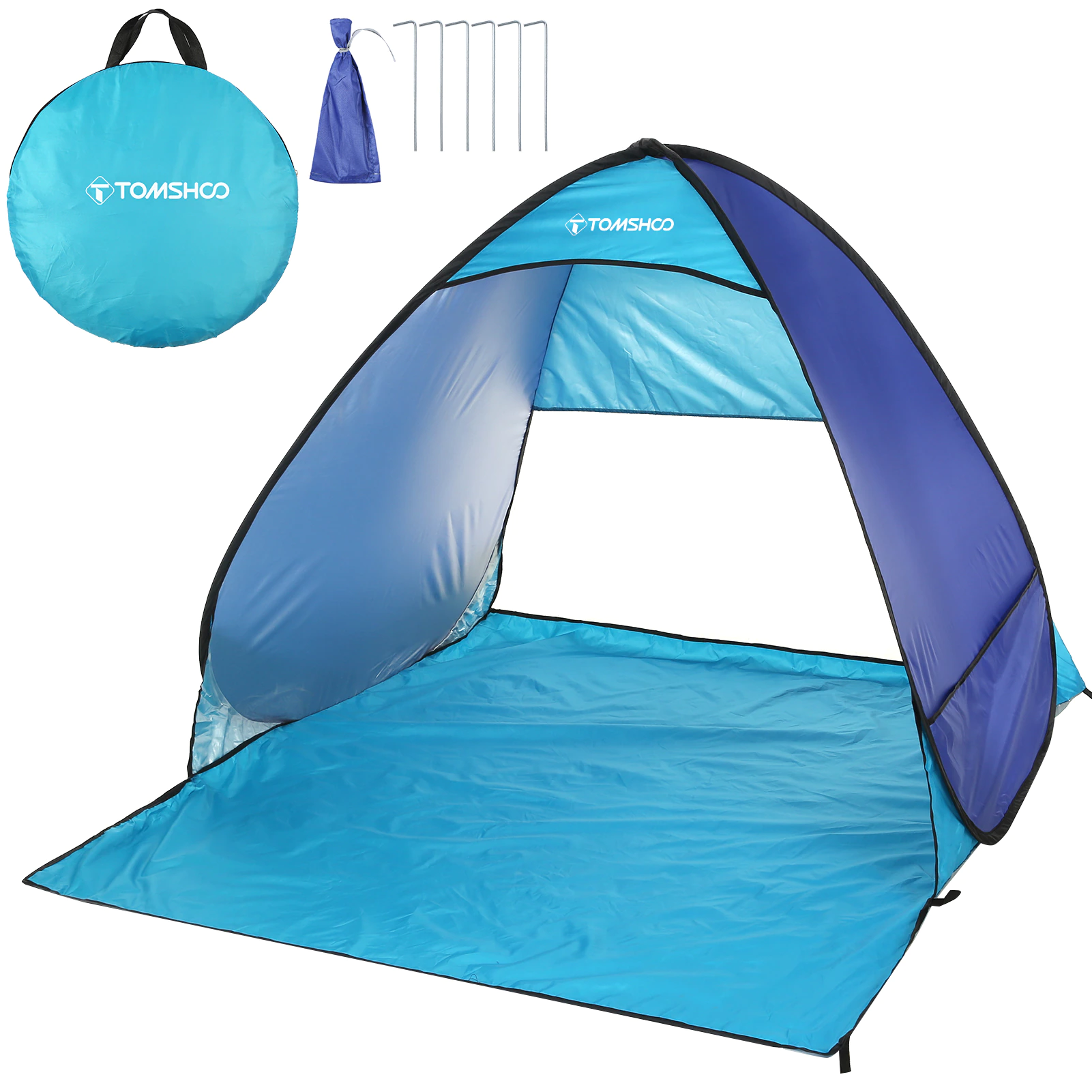 Cheap Goat Tents TOMSHOO Ultralight tent Automatic Instant Pop Up Beach Tent Outdoor Beach Shade Sun Shelter Tent Canopy Cabana w Carry Bag   